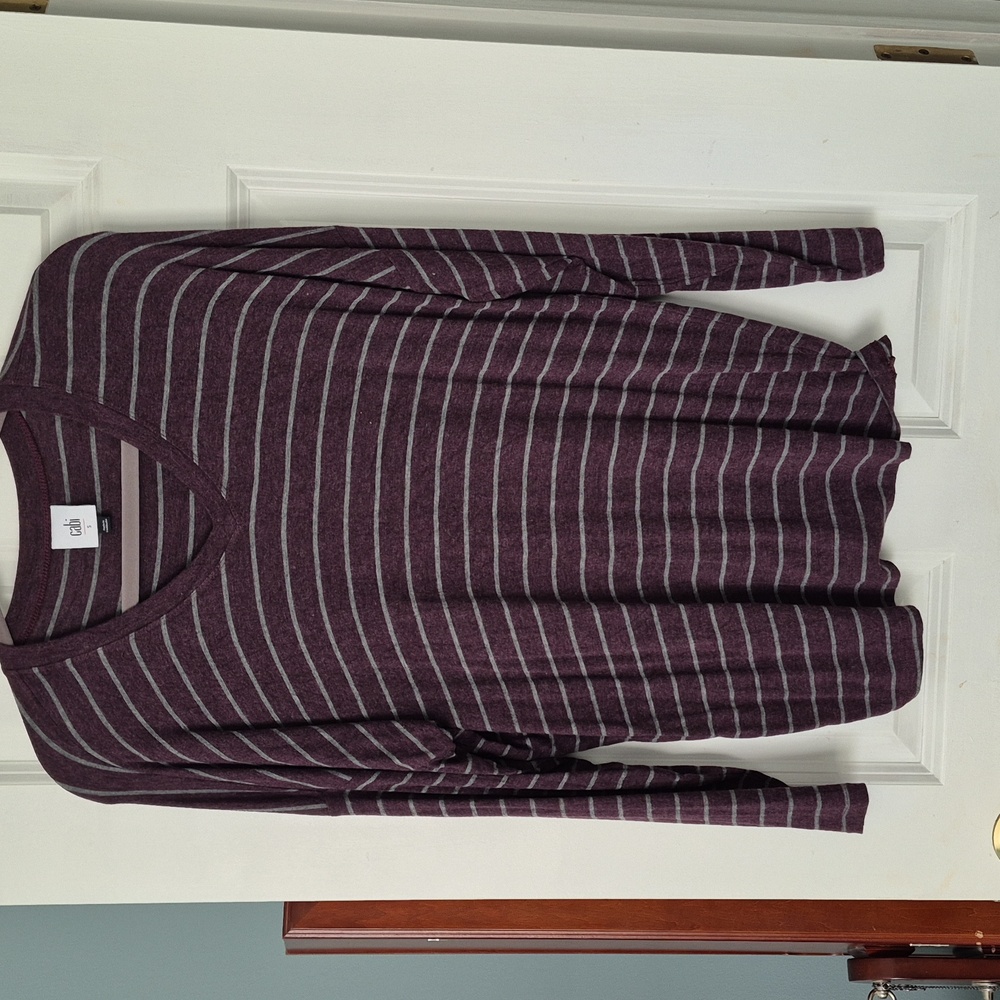 CABI 3998 Serenity TEE Purple and Gray - Picture 2 of 4